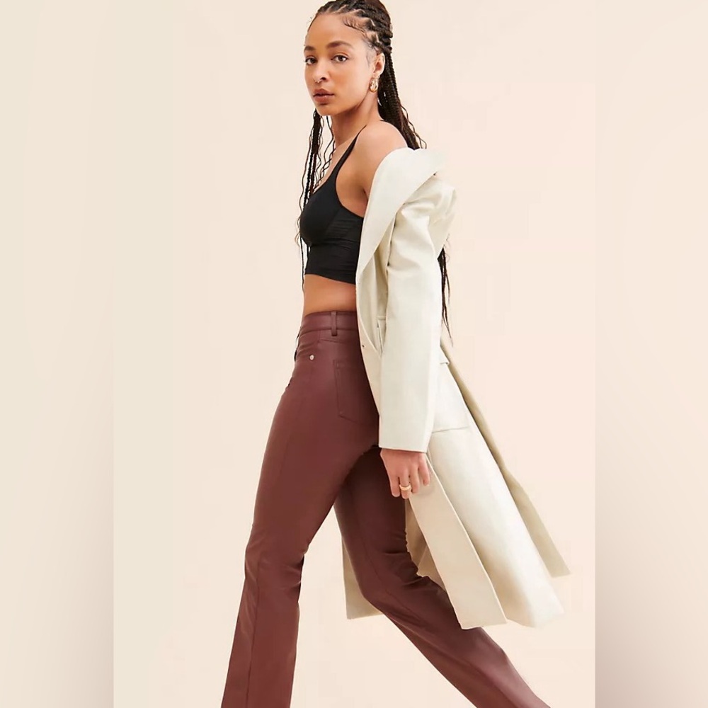 Anthropologie The Ya-Ya Vegan Leather Pant - Picture 3 of 14